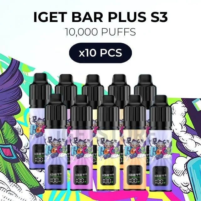 10 PCS – IGET Bar Plus S3 10000 Puffs at VapingOz Australia - IGET 10000 Puffs - VapingOz 10 PCS – IGET Bar Plus S3 10000 Puffs at VapingOz Australia - IGET 10000 Puffs