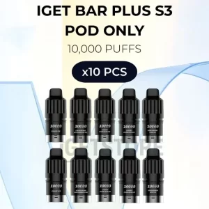 10 PCS – IGET Bar Plus S3 10000 Puffs