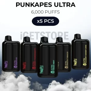 5 PCS – Punkapes Ultra 6000 Puffs
