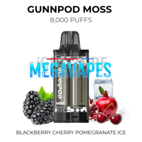 GunnPod Moss 8000 Puffs – Blackberry Ice