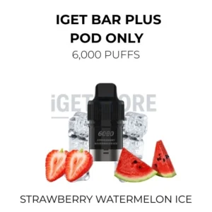 IGET Bar Plus Pods 6000 Puffs – Strawberry Watermelon Ice