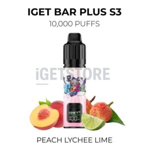 IGET Bar Plus S3 10000 Puffs – Peach Lychee Lime at VapingOz Australia - IGET 10000 Puffs