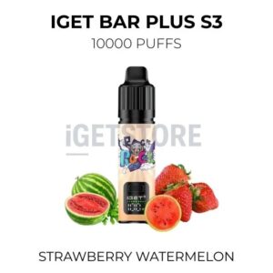 IGET Bar Plus S3 10000 Puffs – Strawberry Watermelon at VapingOz Australia - IGET 10000 Puffs