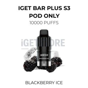 IGET Bar Plus S3 Pod Only 10000 Puffs – Blackberry Ice at VapingOz Australia