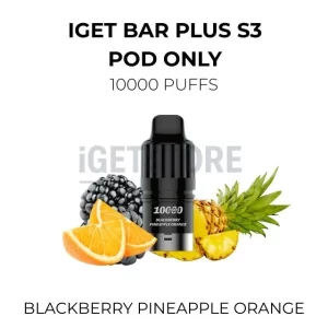 IGET Bar Plus S3 10000 Puffs – Blackberry Pinapple Orange