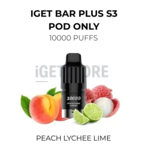 IGET Bar Plus S3 10000 Puffs – Peach Lychee Lime
