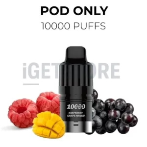 IGET Bar Plus S3 10000 Puffs – Raspberry Grape Mango