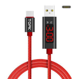 TOPK AC27 LCD Display Type-C USB Cable