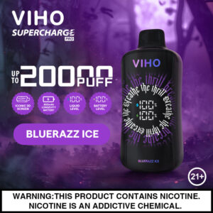 VIHO Supercharge 20k Pro – Blue Razz Ice authentic disposable vapes product at VapingOz Australia