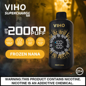 VIHO Supercharge 20k Pro – Frozen Nana authentic disposable vapes product at VapingOz Australia
