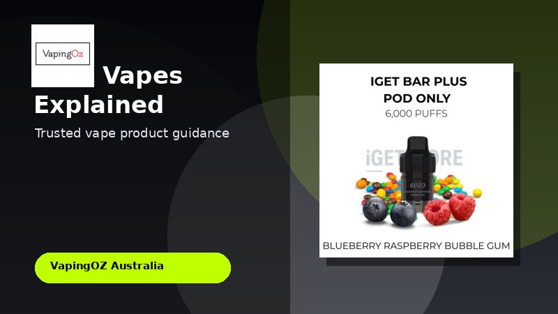IGET Vapes Explained online vape store Australia buying guide image
